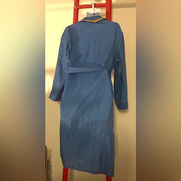 MCKENZIE IMPERIAL Vintage Blue Perma Press Light Weight Robe X Size : Medium - Picture 5 of 6